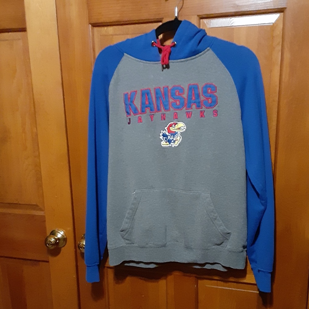 Colosseum Kansas Jayhawks Embroidered Hoodie Sweatshirt